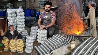 Interesting Production Process of Bangles with Siler Metal Wire Casting Step by Step