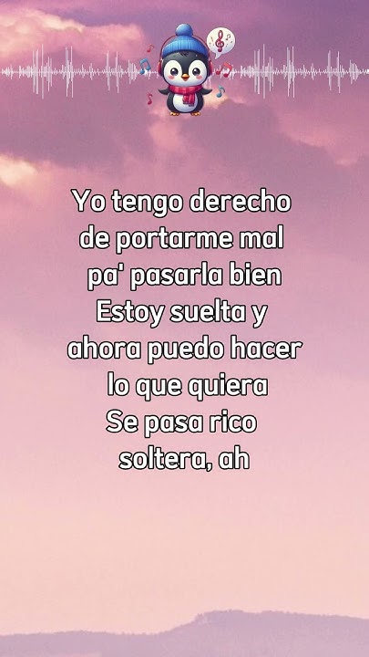 Soltera Lyrics 🐧#Shakira #Soltera #Letra #lyrics #song #music - YouTube