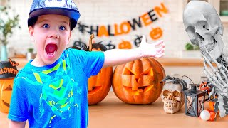 SPOOKY HALLOWEEN DECORATIONS in my HOUSE! Decorating For Halloween with Caleb & Mommy!