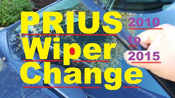 Toyota Prius Windshield Wiper Blade Change 2010-2015