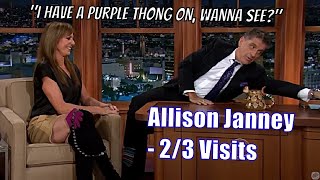 Allison Janney  2 Appearances, 7 years Space Between  2/3 Visits In Chronological Order