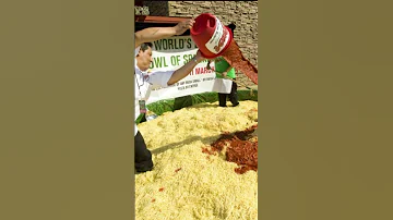 Is This The Biggest Bowl Of SPAGHETTI You Have Ever Seen 