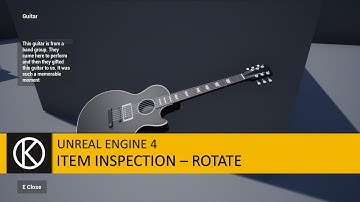 Unreal Engine 4 - Item Inspection Part 2 - Rotate
