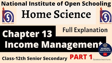 #NIOS Home Science Chapter -13 | Class-12th | Sr. Secondary| #nioshomesciencechapter13class12 #nios