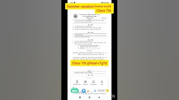 Summer vacation home work class 7th.#viralshorts #bseb #education #ncert
