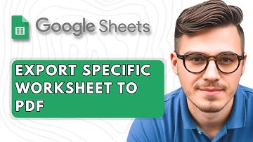 How to Export Specific Worksheet In Google Sheets to PDF [2025 Guide]