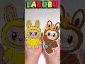 Labubu Color Mixing 🌈Satisfying Clay ASMR #shorts #asmr #labubu #satisfying #colormixing #trending