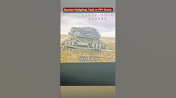 Russian Hedgehog Tank vs Ukrainian FPV Drone! #FPVDrones #TankDestroyed #T-72 #CopeCage #Explosion