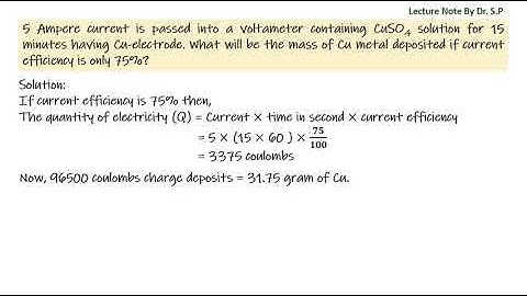 Numerical Problem, Electrochemistry
