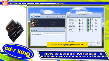 WIRELESS-N USB NETWORK ADAPTER IN WINDOWS XP INSTALLATION (WU-NETA-002-R)
