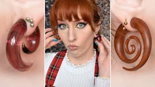 Piercings | Wood vs Glass SPIRALS | Stretched Ear Jewelry screenshot 5