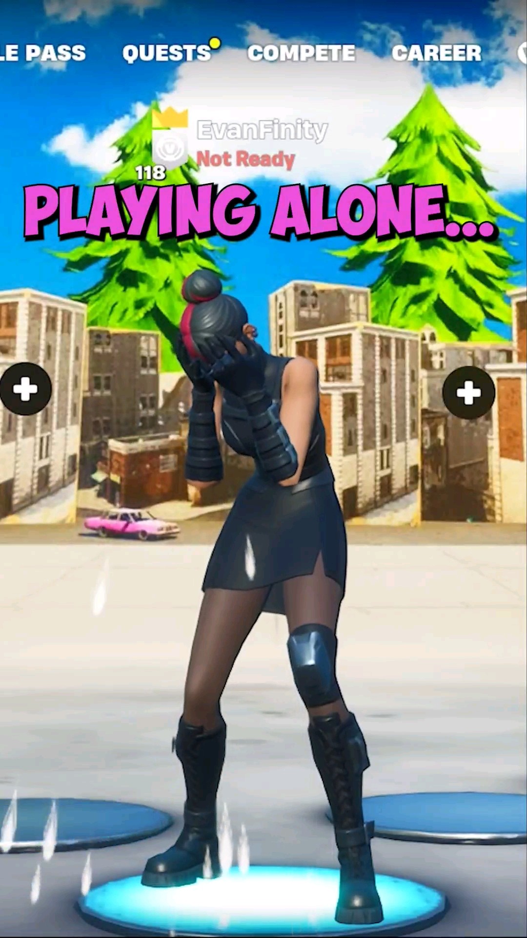 POV: Playing Fortnite alone ? #fortnite #battleroyale