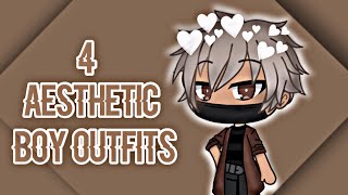 4 Aesthetic Outfits Boys Gacha Life Youtube