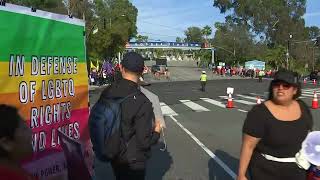 Protests held outside Dodger Stadium over Pride Night