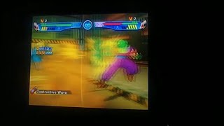 Dragonball Z Budokai 3 Piccolo Destructive Wave to Telport Attack on Android 18 Ryona