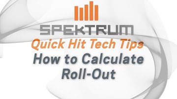 Spektrum Quick Hit Tech Tips - How to Calculate Roll-Out for Speed Telemetry