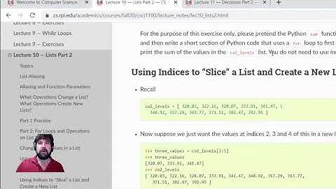 CSCI 1100 Turner Lecture11 Part2 Lecture10Wrapup