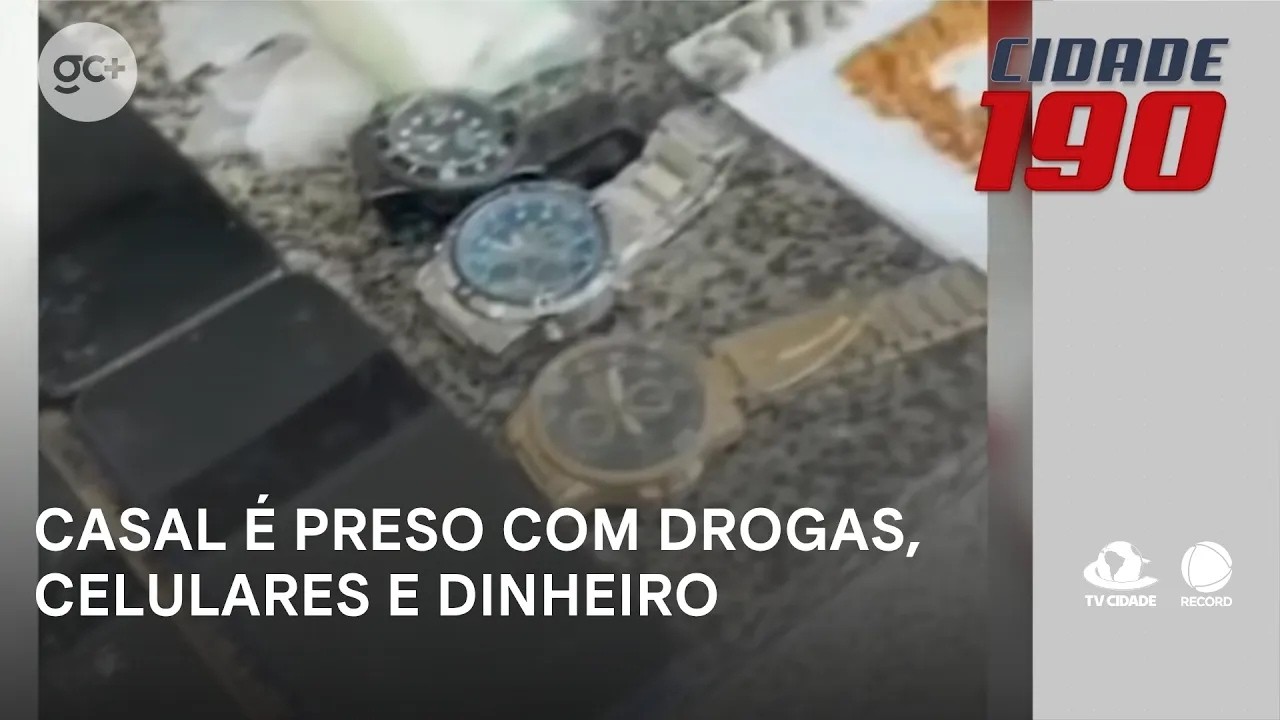 Após denúncia, casal é preso com drogas, celulares e dinheiro embaixo do travesseiro | Cidade 190