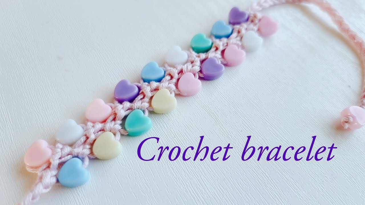 Tube Bracelet Free Crochet Pattern and Video Tutorial