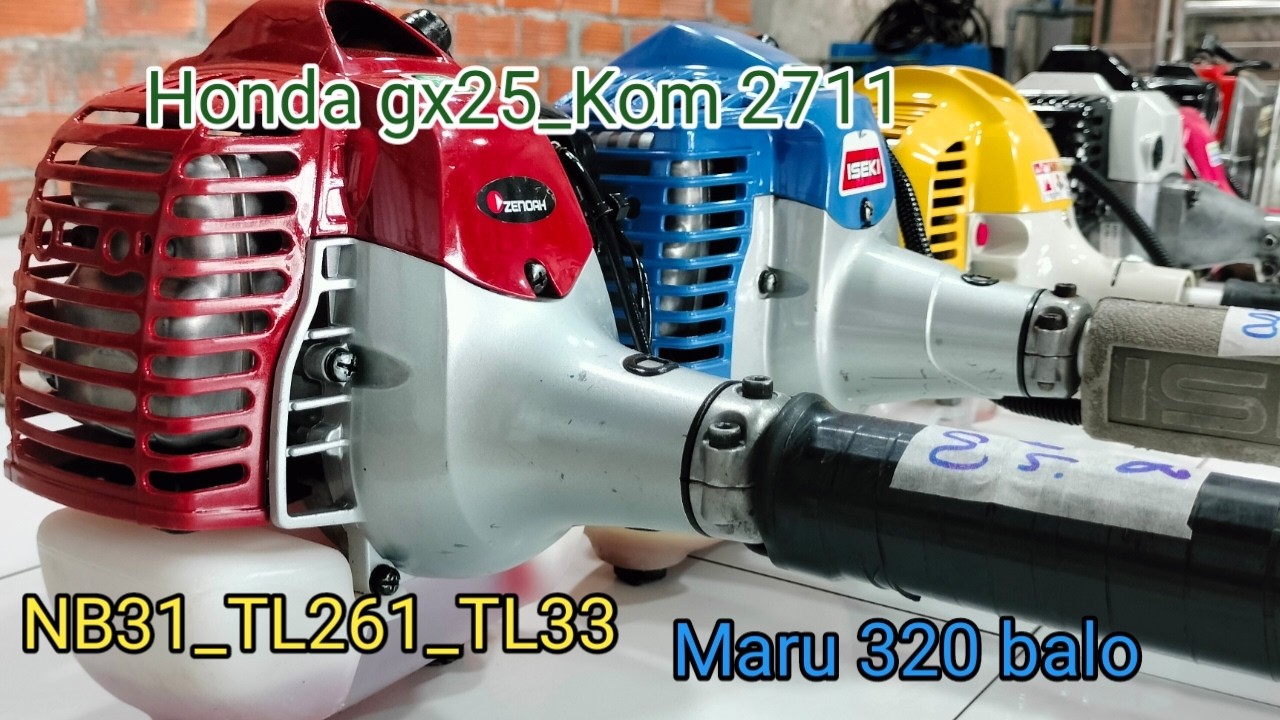 25/2 lô A máy nhật bãi/0913136620/ Maru 32 balo_TL33_TL261_HONDA GX25_Robin NB31_Kom2711_Iseki 361
