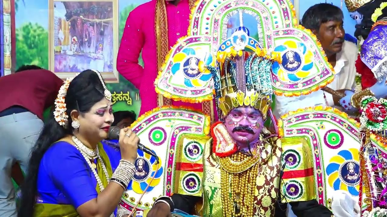 'ವೀರ ಅಭಿಮನ್ಯು ಕಾಳಗ ಜಯದ್ರಥನ ವಧೆ' ಹೊಳಗುಂದ ಗ್ರಾಮದಲ್ಲಿ ಭಾಗ 12 Bharathi studio 98665 67298