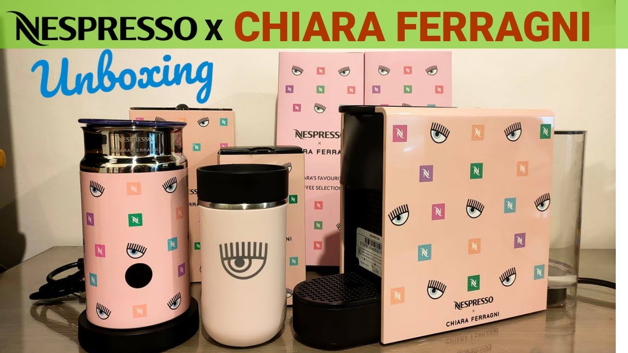 NESPRESSO X CHIARA FERRAGNI UNBOXING COFFEE MACHINE LIMITED EDITION