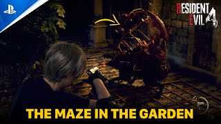 Resident Evil 4 Remake: Solving The Maze in The Garden Walkthrough screenshot 4