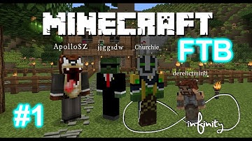 Minecraft FTB Infinity Part 1 - House tour