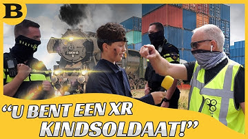 KLIMAATACTIVISTEN LIGGEN OP SPOORWEG