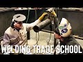 Instructing at the newest pipe welding school students weld the first day