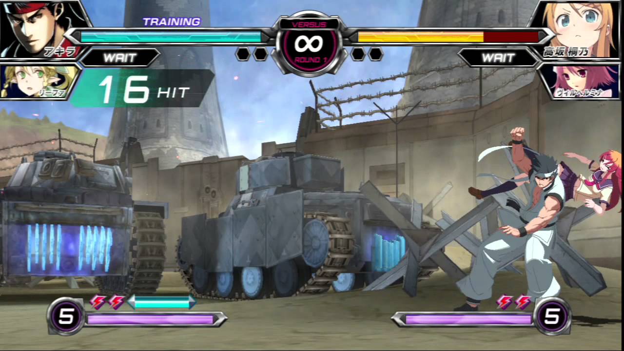 Dengeki Bunko Fighting Climax - 2A/5A Akira Combo