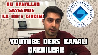 YKS'de İlk 100'e Bu Ders Kanallarını İzleyerek Girdim!