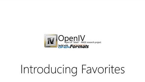 OpenIV: Favorites