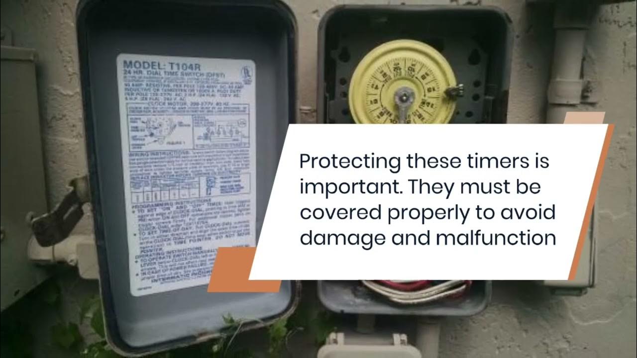 How To Use Intermatic pool timer door YouTube