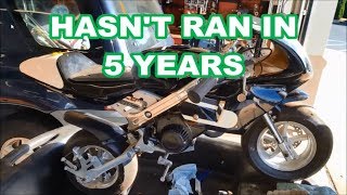 How To Start a Pocket Bike after sitting for 5 years