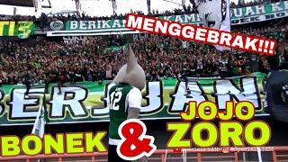 Jojo dan Zoro Datang | Bonek Langsung Getarkan Tribun Stadion, Persebaya vs Madura United