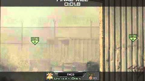 Unlucky Omen - Javelin trick shot for the win on s&d