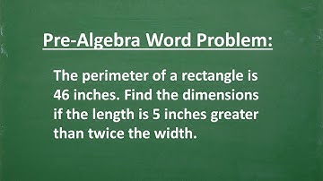 Pre-Algebra WORD PROBLEM – Let’s solve it step-by-step...