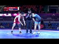 Round 1 FS - 74 kg: B. DZHAMBULOV (KGZ) v. B. NEBIYEV (TKM)