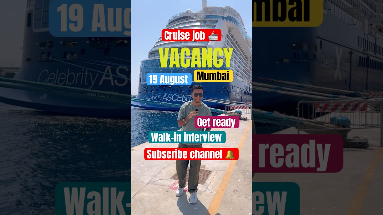 Cruise job interview  in Mumbai August 19 #shorts #jobsindia #cruisejobs