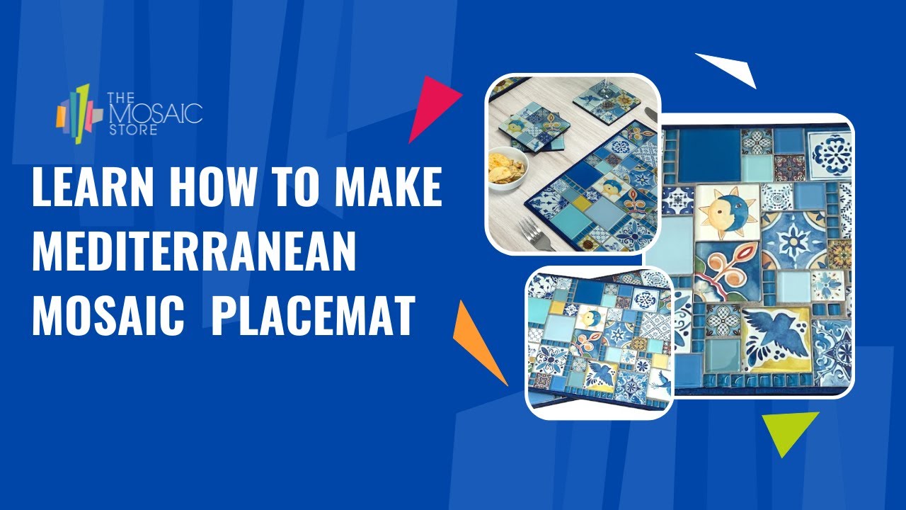 Learn How to Make Mediterranean Mosaic Placemats YouTube