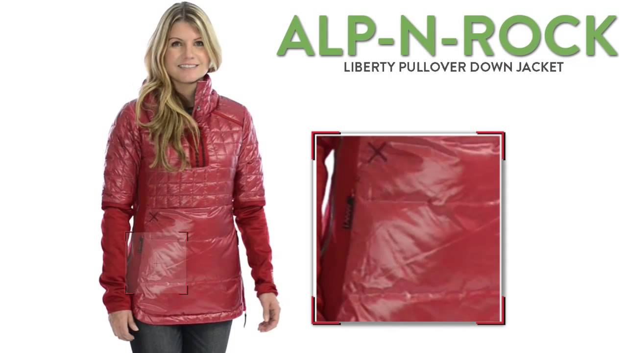Alp-n-Rock Liberty Pullover Down Jacket - Snap Neck (For Women)
