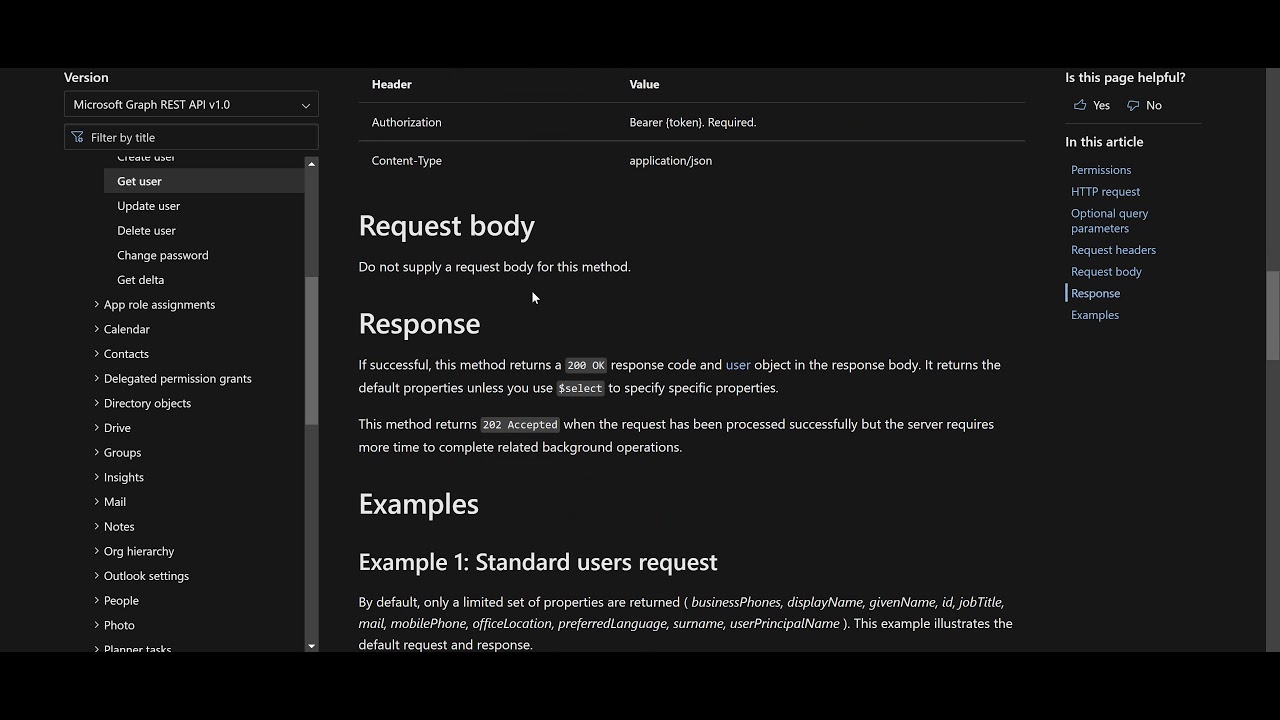 Get User Profile From Azure Graph Api Using Power Shell Script