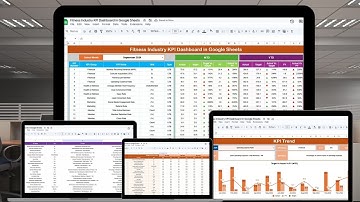 Fitness Industry KPI Dashboard in Google Sheets