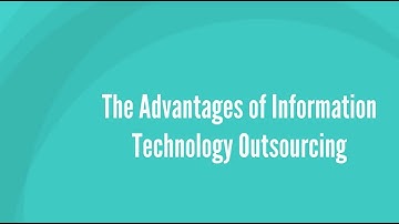Advantages of Outsourcing IT