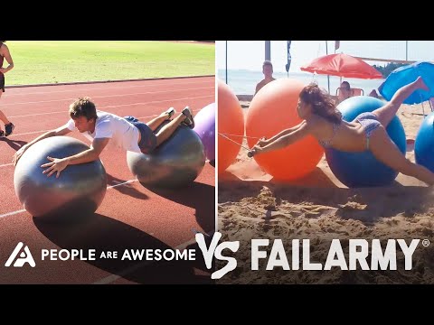 Surfing Across Yoga Balls & More Wins & Fails | People Are Awesome Vs. FailArmy!