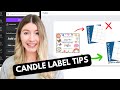 My best candle label designing  printing tips