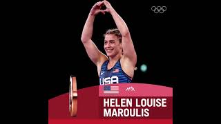 Helen Louise Maroulis Of Usa Takes Bronze In The Womens Freestyle 57Kg 