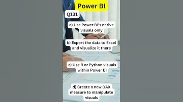 Q131: Scenario based Power BI Essential Interview Questions and Answers #powerbi #powerbiinterview