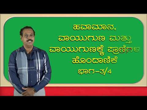 "Climate and Adaptation"  (Part-3)   "ವಾಯುಗುಣ ಮತ್ತು ಪ್ರಾಣಿಗಳ ಹೊಂದಾಣಿಕೆ"  (ಭಾಗ-3)